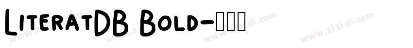 LiteratDB Bold字体转换